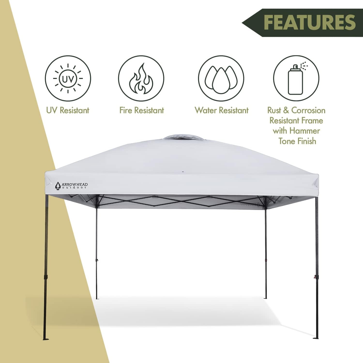 12' x 12' Pop-Up Canopy & Instant Shelter - Water & UV Resistant