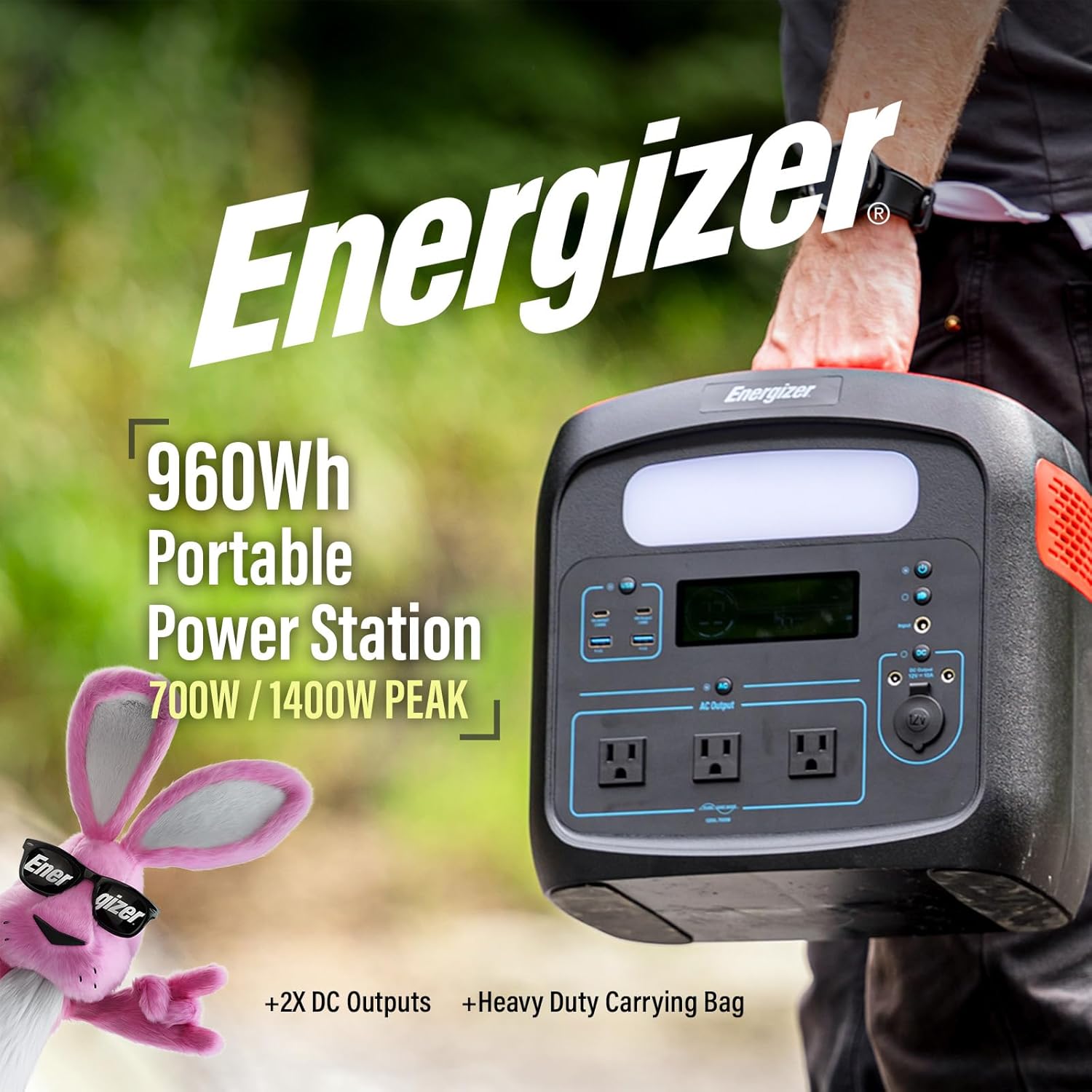 Energizer 960W MAX Portable Power Station, LiFePO4 (LFP), Solar Generator