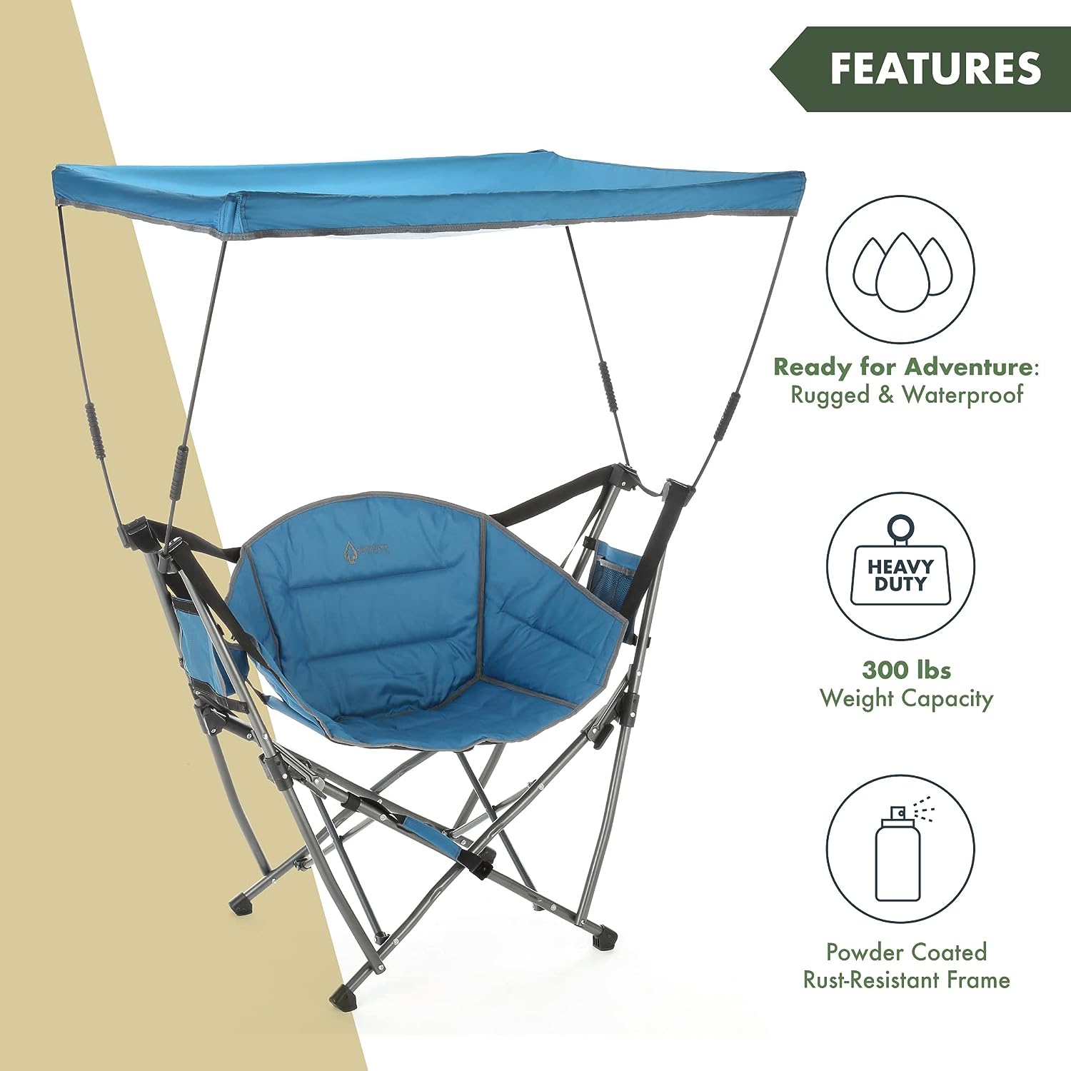 Portable Folding Swinging Hammock Camping Chair