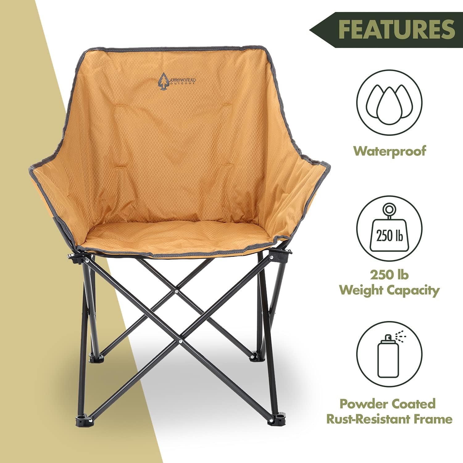 Portable Compact Folding Camping Quad Bucket Chair