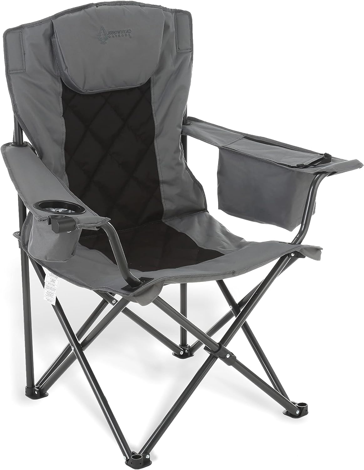 Portable Folding Camping Quad Chair w/ 6-Can Cooler