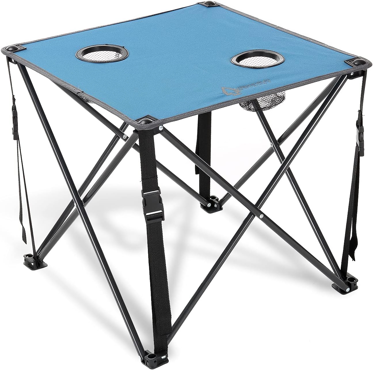 Heavy-Duty Portable Camping Folding Table, 2 Cup Holders