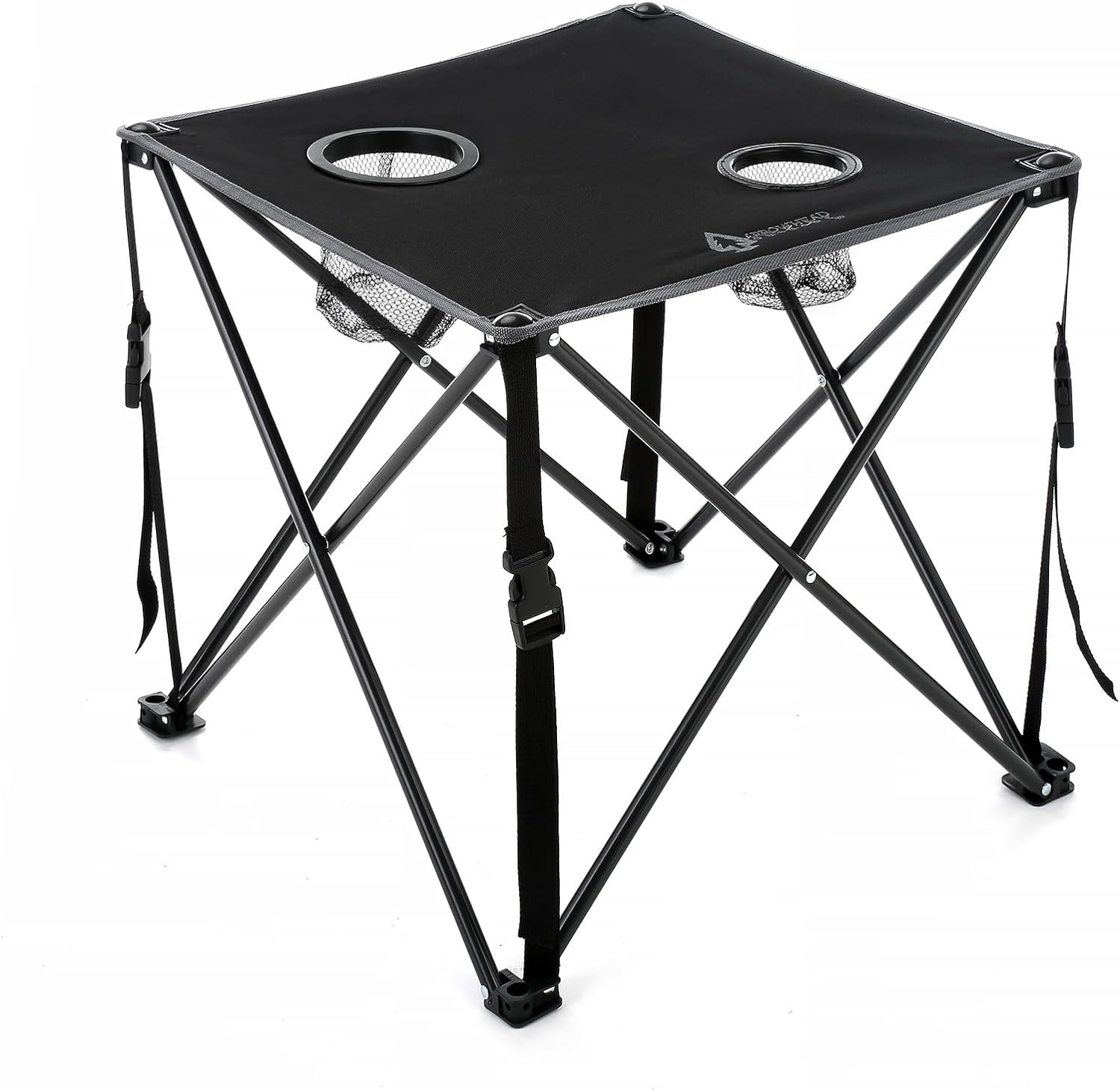 Heavy-Duty Portable Camping Folding Table, 2 Cup Holders