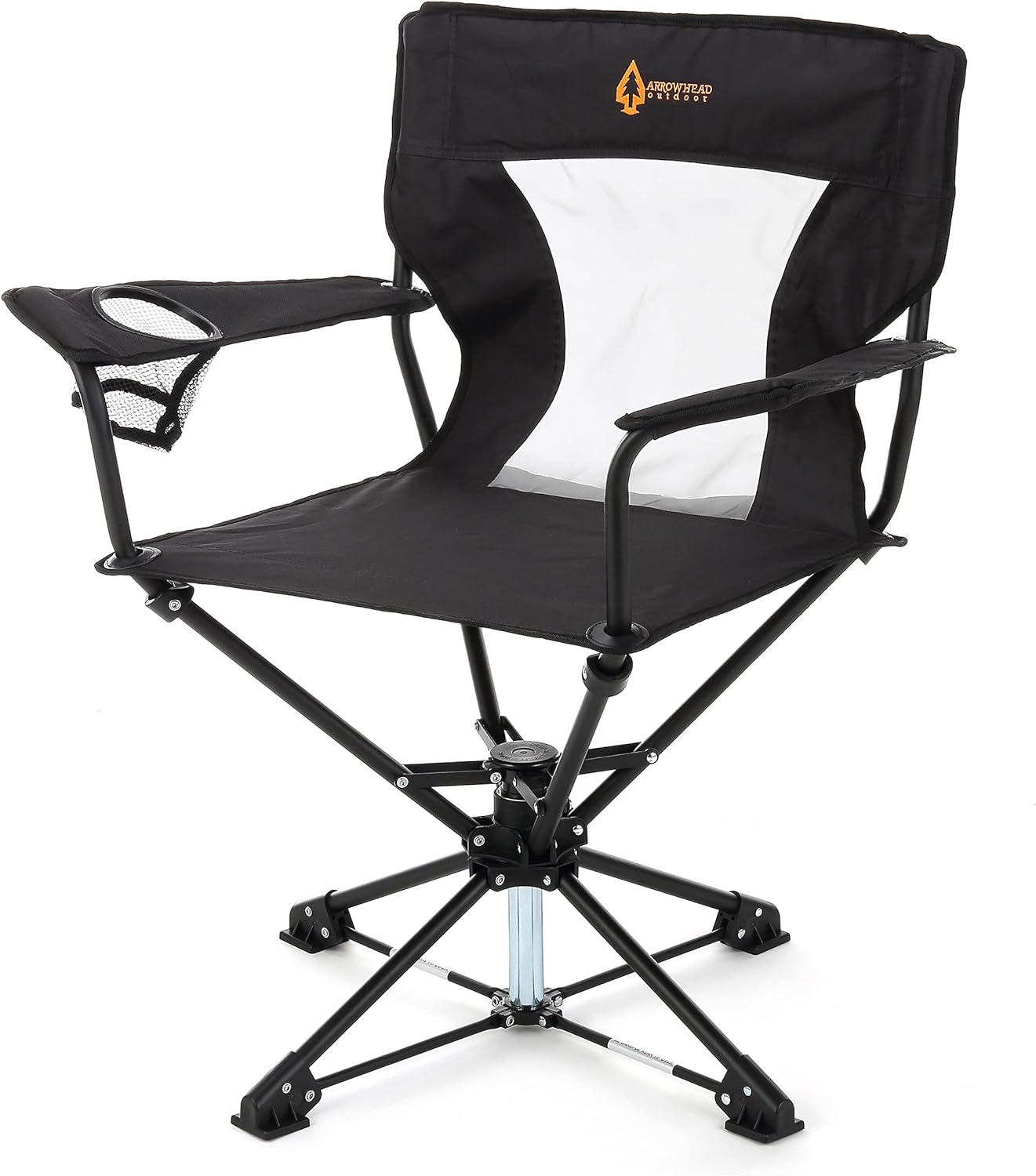 Swivel hunting deals chair with armrests