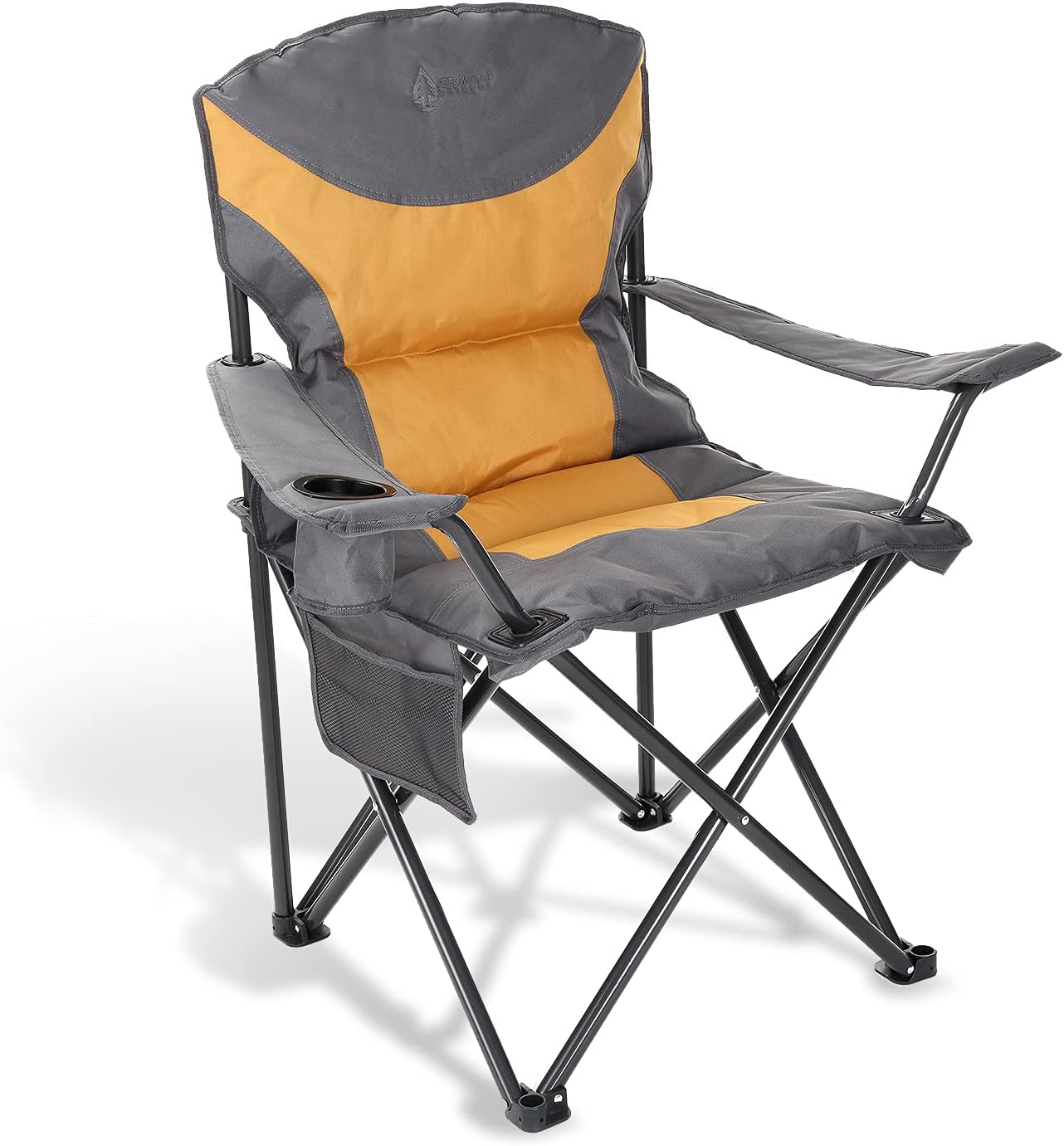 Portable Folding Camping Quad Chair w/Added Ultra-Comfortable Padding