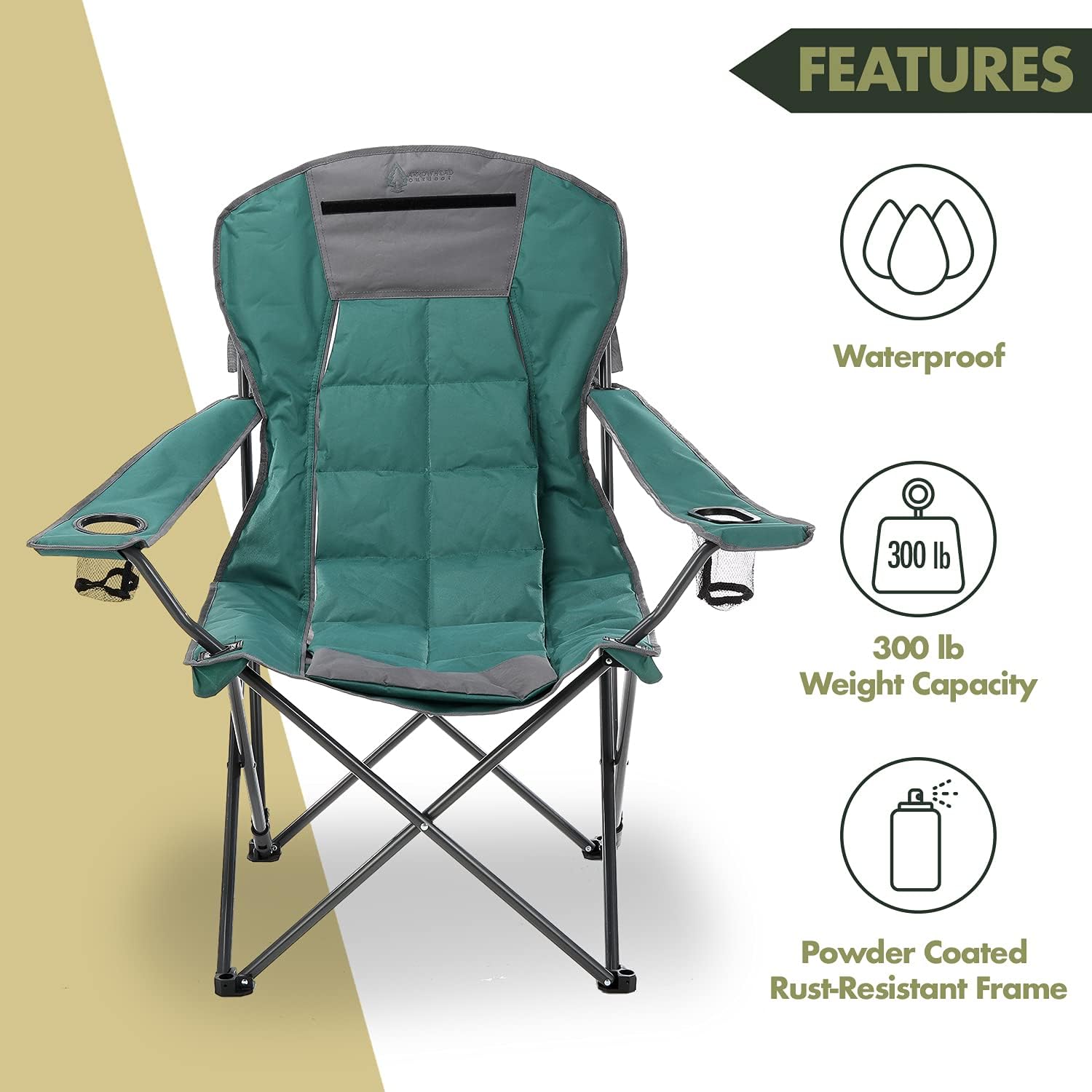 Portable Folding Hybrid 2-in1 Camping Chair