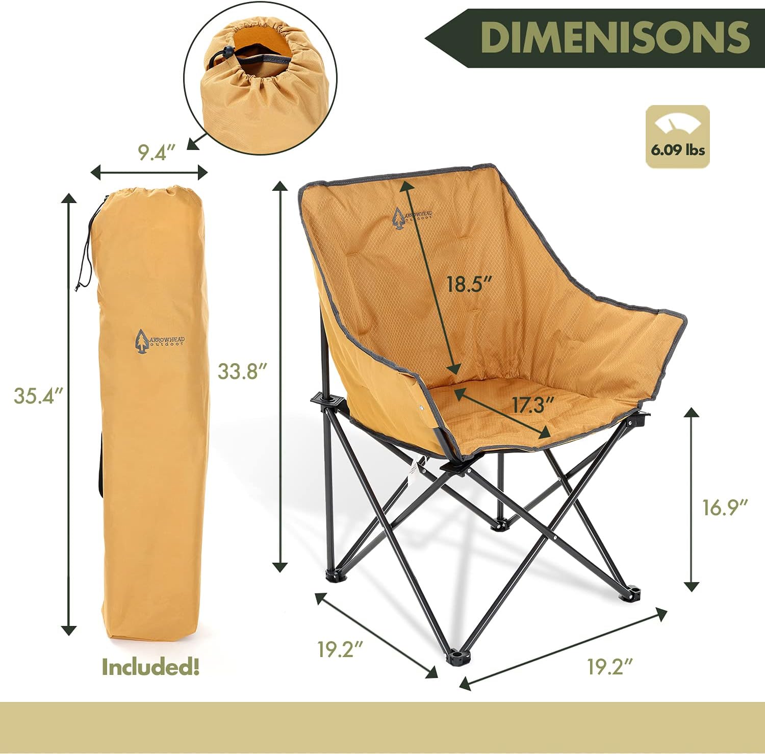 Portable Compact Folding Camping Quad Bucket Chair