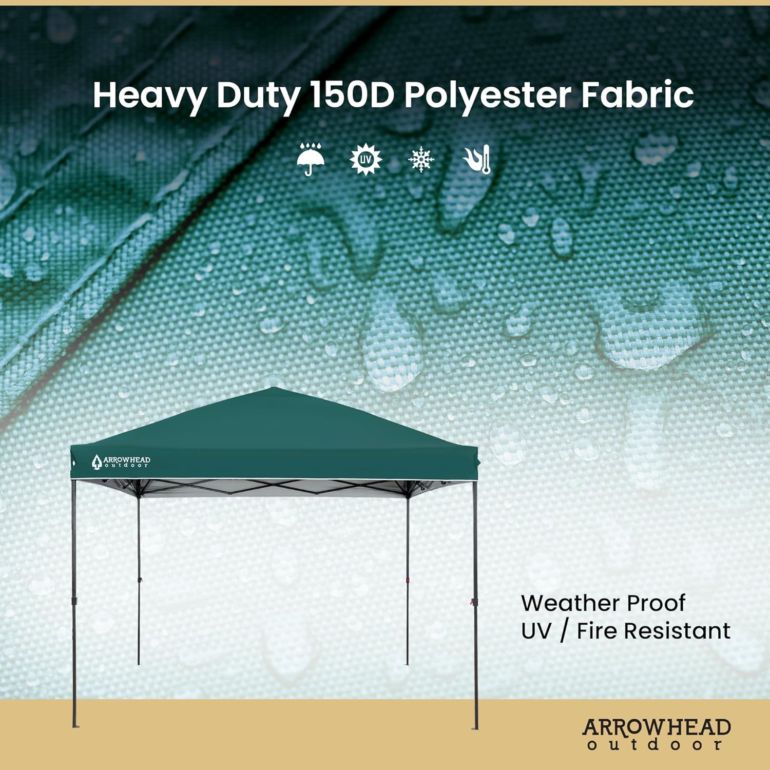 10' x 10' Pop-Up Canopy & Instant Shelter - Water & UV Resistant