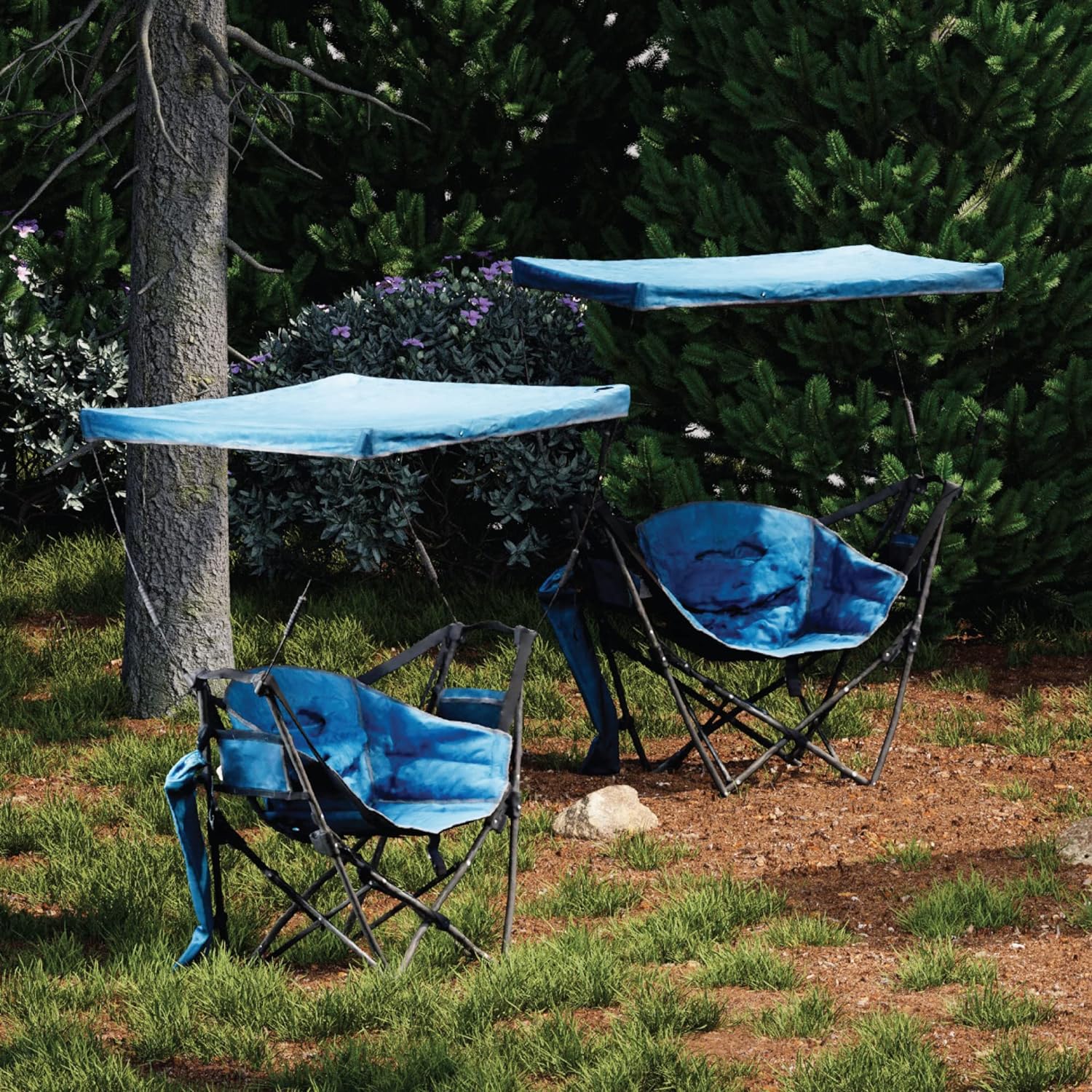 Camping Chair Outsunny Hammock Set Of With Adjustable Back